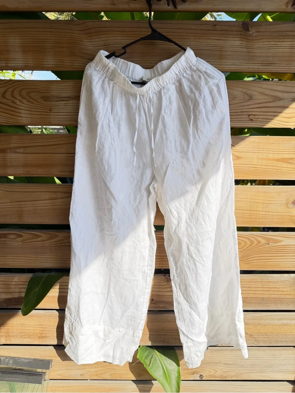 White womens Drawstring Pants